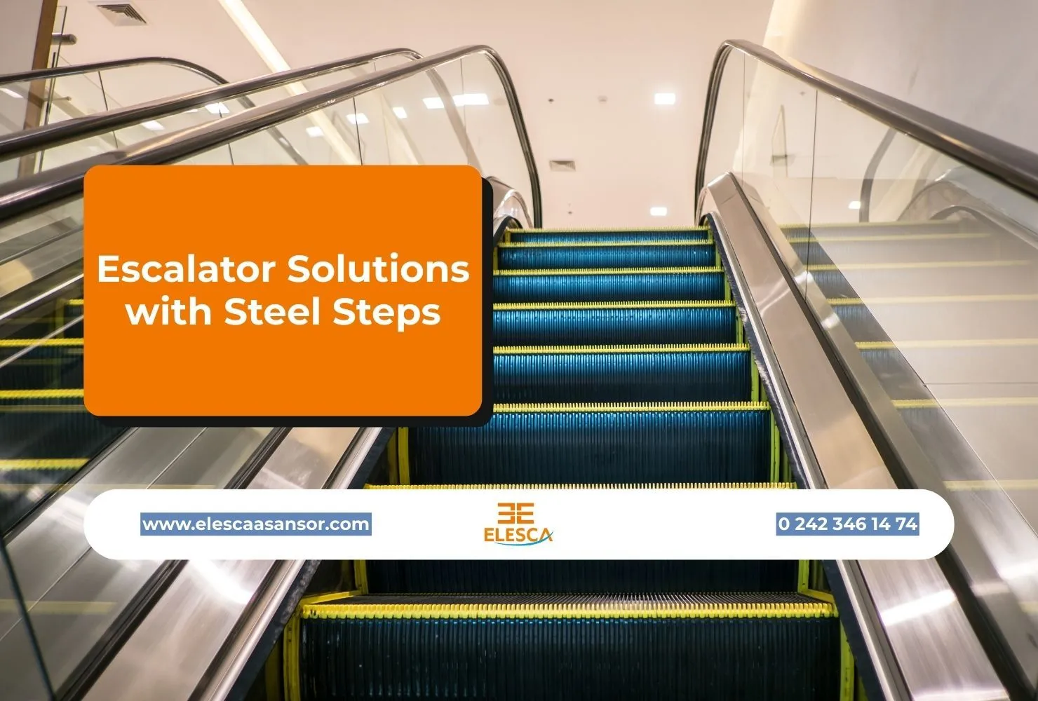 Escalator Solutions with Steel Steps